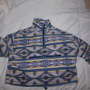 Soft cropped fleece jacket